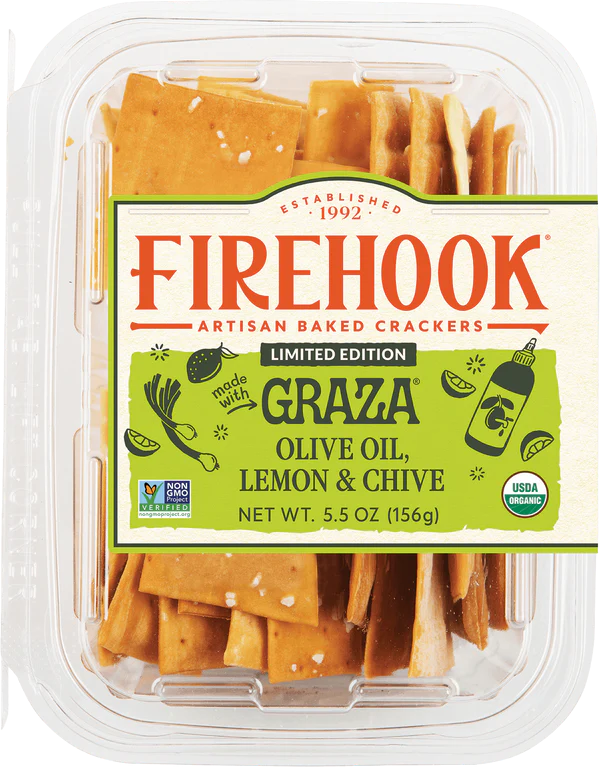 5.5oz Firehook Graza Evoo/Lemon/Chive Crackers