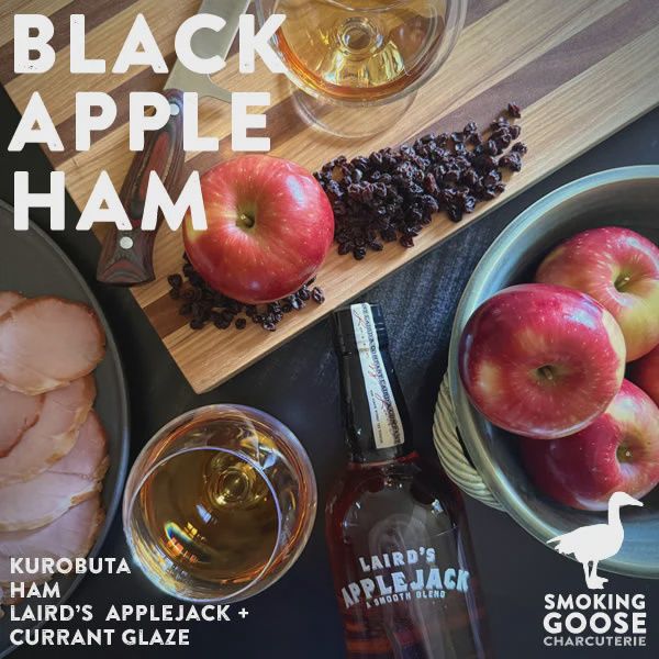 Pre-Order: 3.5-4.5lb Holiday Black Apple Ham Smoking Goose