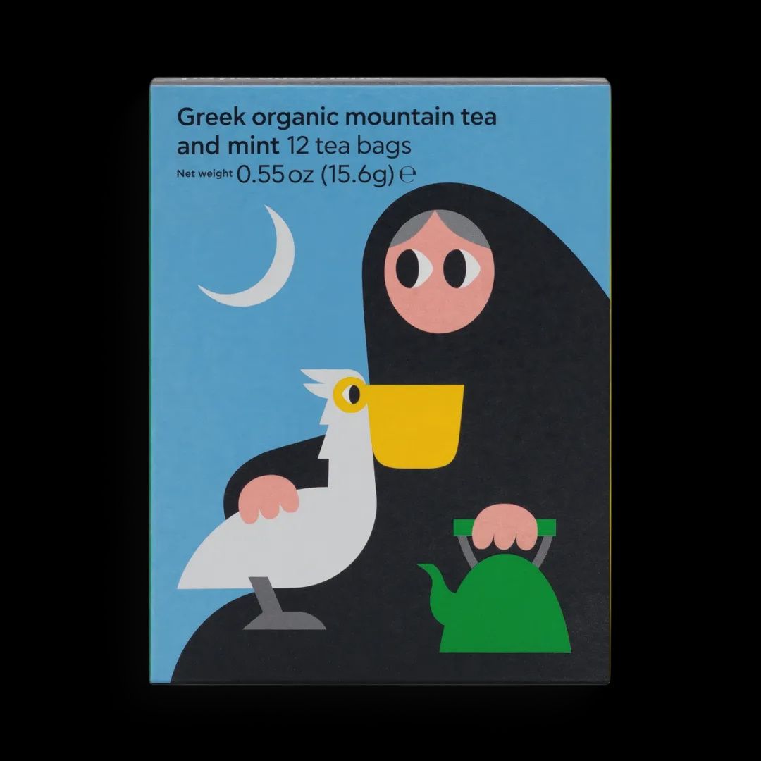 15.6g Yiayia &amp; Friends "Greek Organic Mountain Tea &amp; Mint"