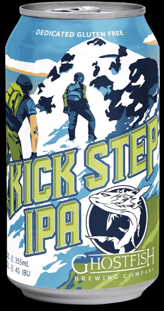 12oz-C Ghostfish "Kick Step" Gluten Free IPA