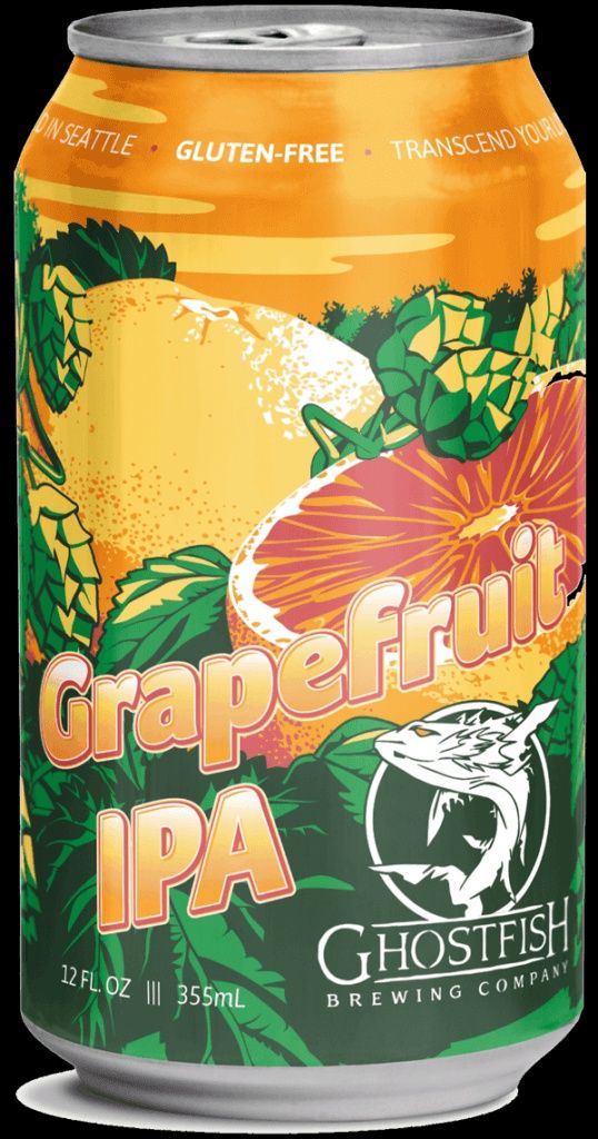 12oz-C Ghostfish "Grapefruit IPA" Gluten Free Beer