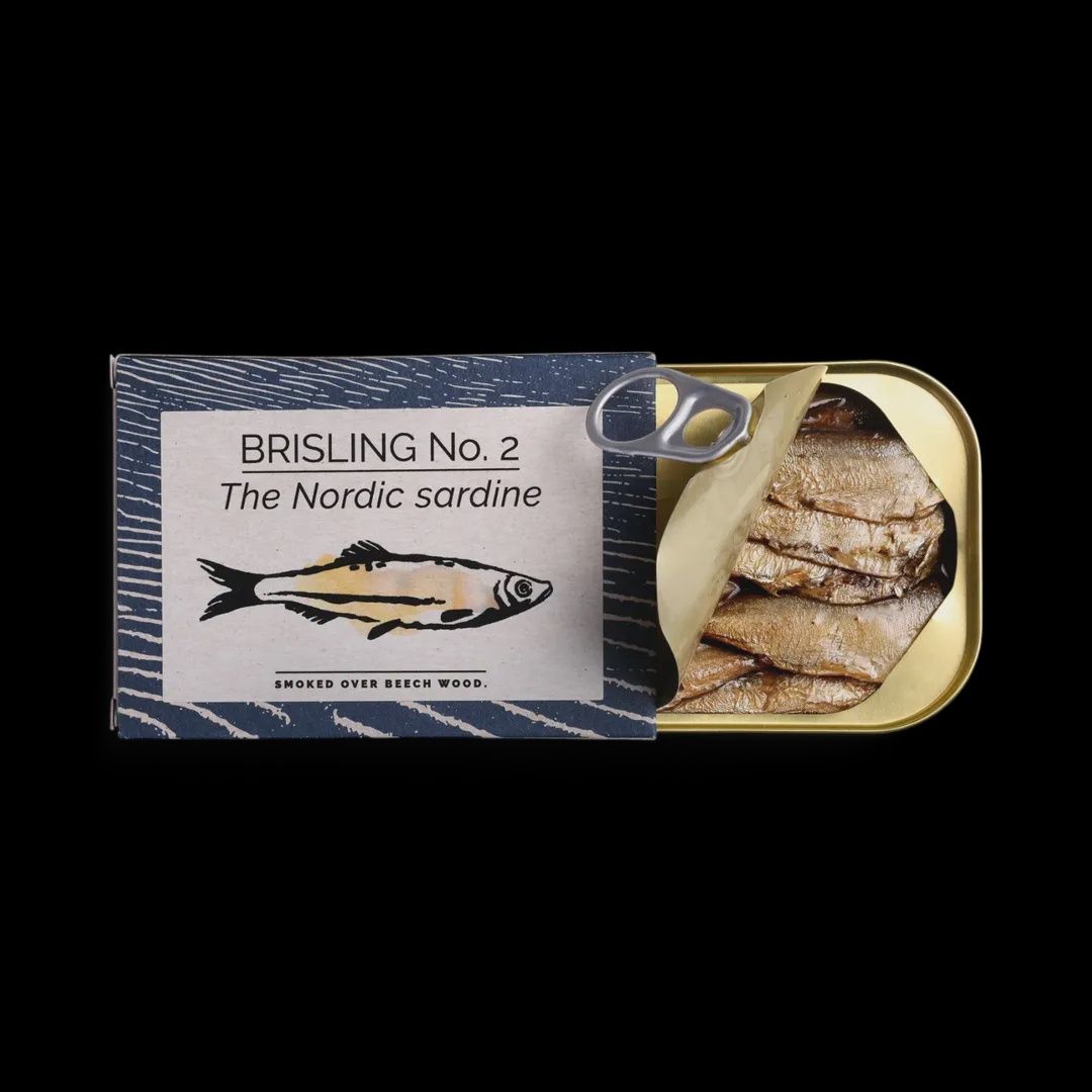 100g Fangst "BRISLING No. 2" The Nordic Sardine Smoked over Beech Wood