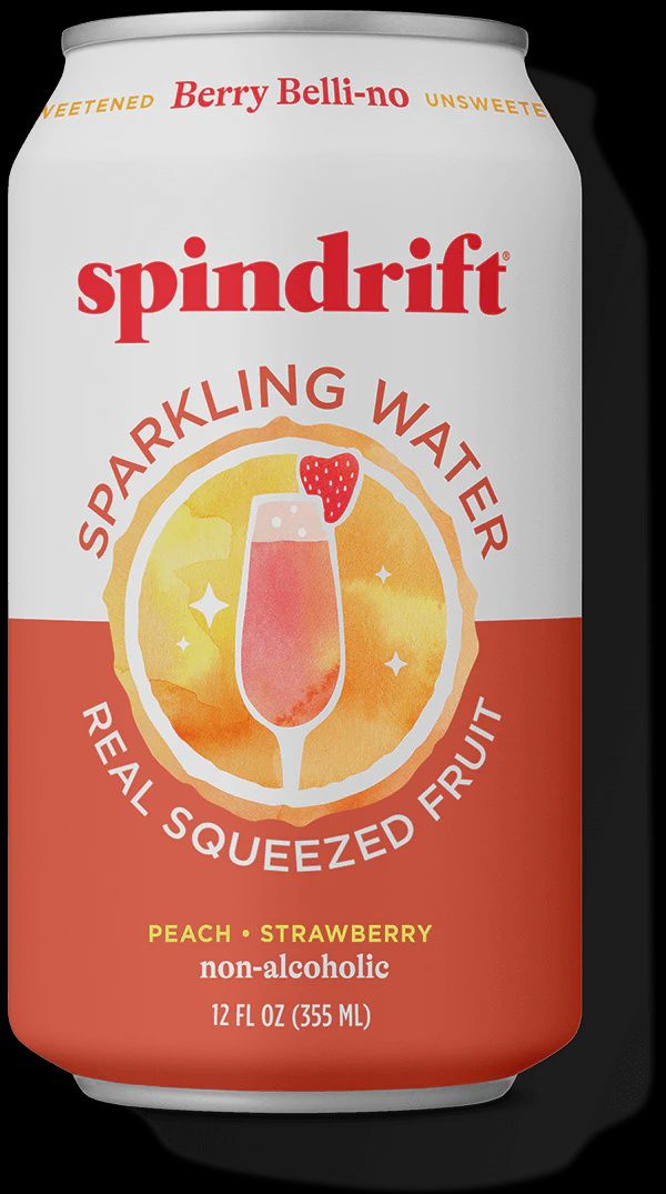 12oz-C Spindrift "Berry Belli-no (fka Peach Strawberry)" Seltzer