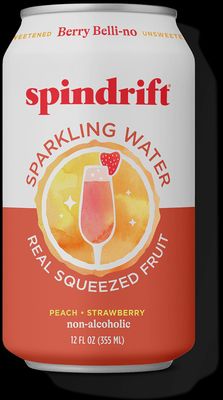 12oz-C Spindrift "Berry Belli-no (fka Peach Strawberry)" Seltzer