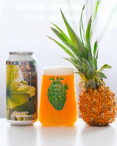 14.9oz- C Ārpus Brewing Co. "Pineapple Berliner" Sour Ale