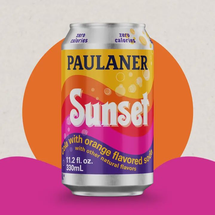 12oz-C Paulaner "Sunset Zero Calorie" Orange Cola