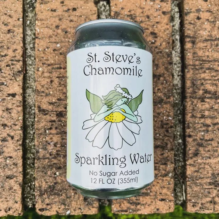 12oz-C St. Steve's Farm-Crafted Beverages "Chamomile" Sparkling Water”