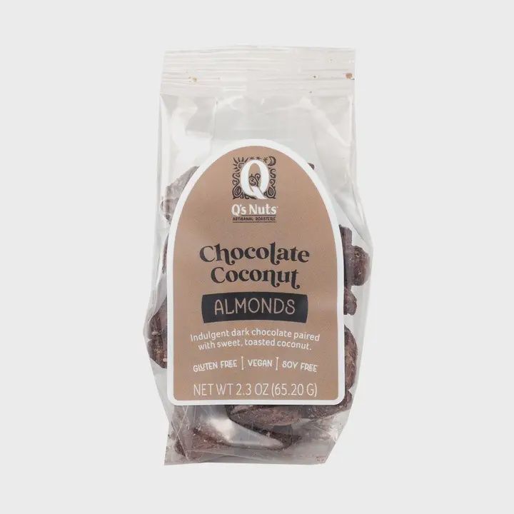 2.3oz Q's Nuts "Chocolate Coconut Almonds"