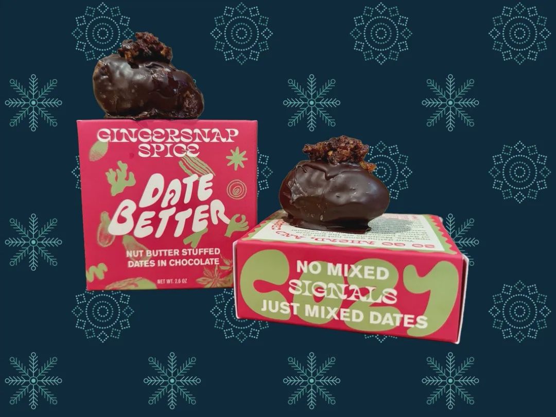 2.5oz Date Better "Gingersnap Spice" Chocolate Covered Dates