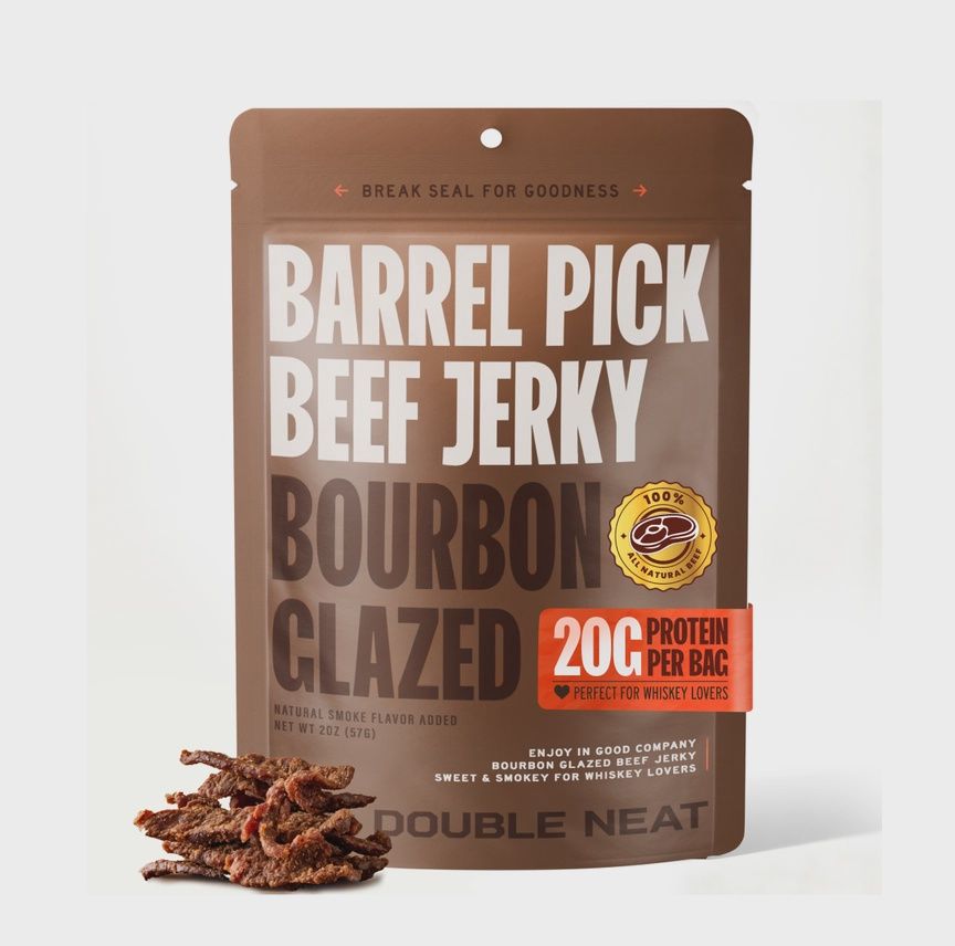 2oz Double Neat "Bourbon Glazed Beef Jerky"