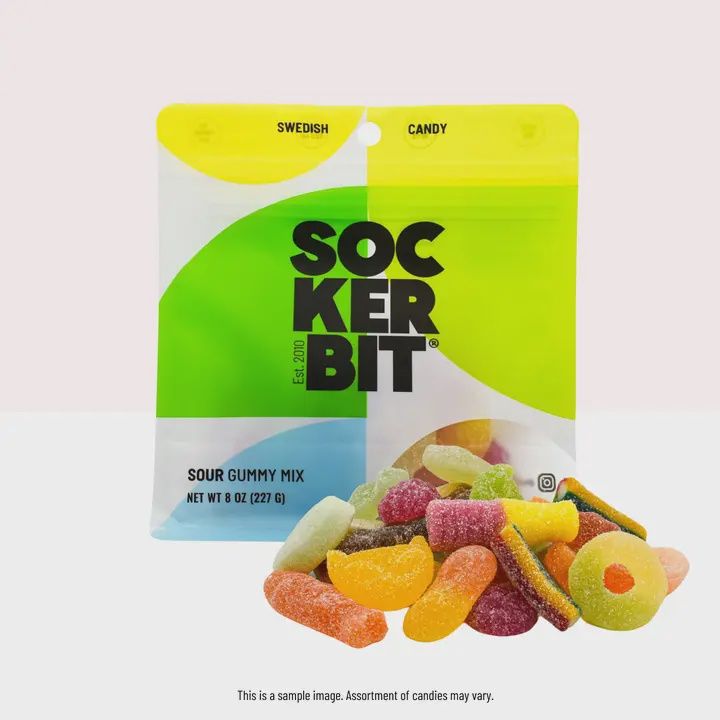 8oz Sockerbit "Sour Mix" Swedish Candy Bag