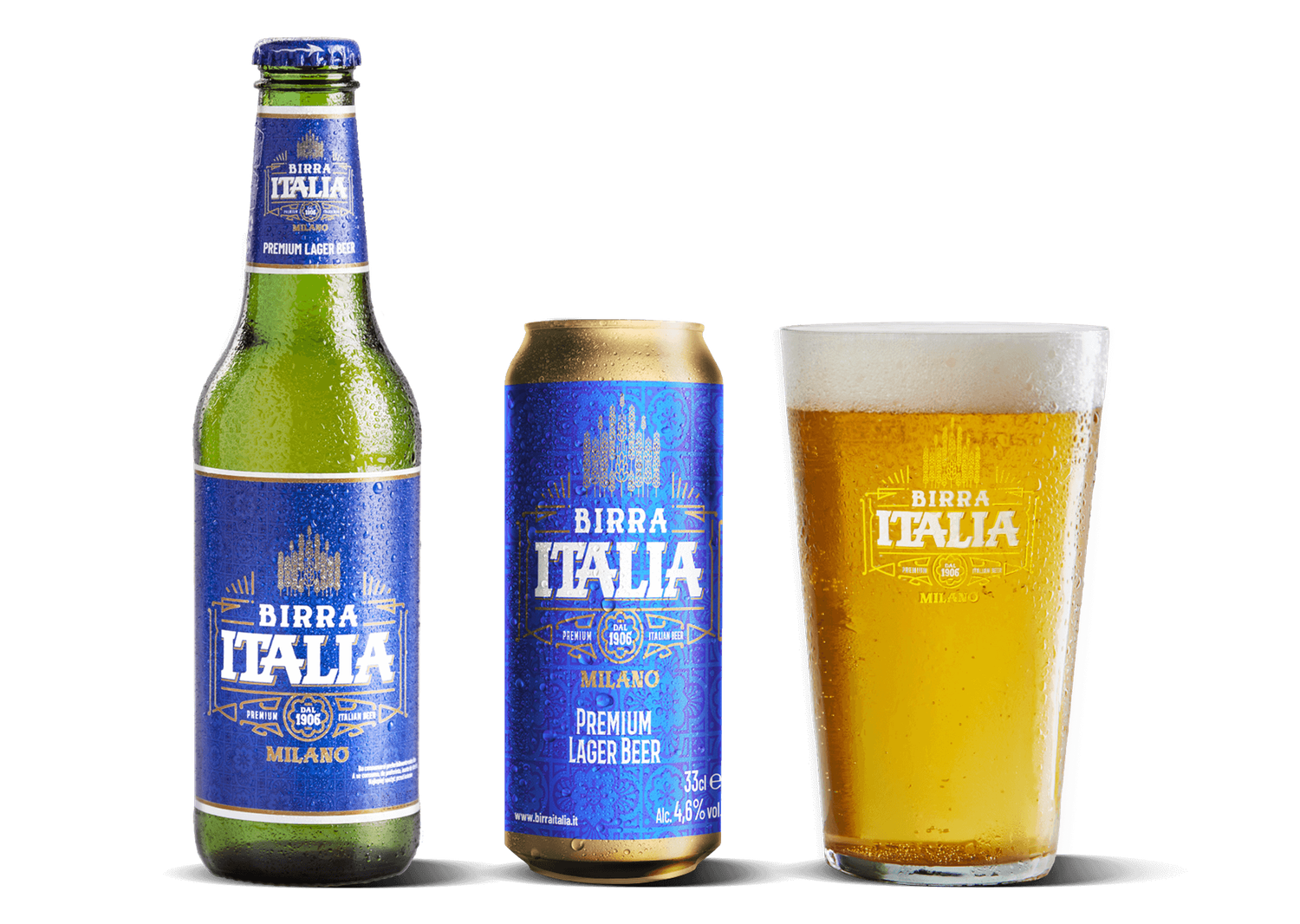 11.2oz-B  Birra Italia "Premium Lager Beer"