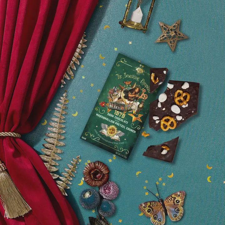 2oz Vosges x Smashing Pumpkins "1979" Dark Chocolate Pretzel Bar