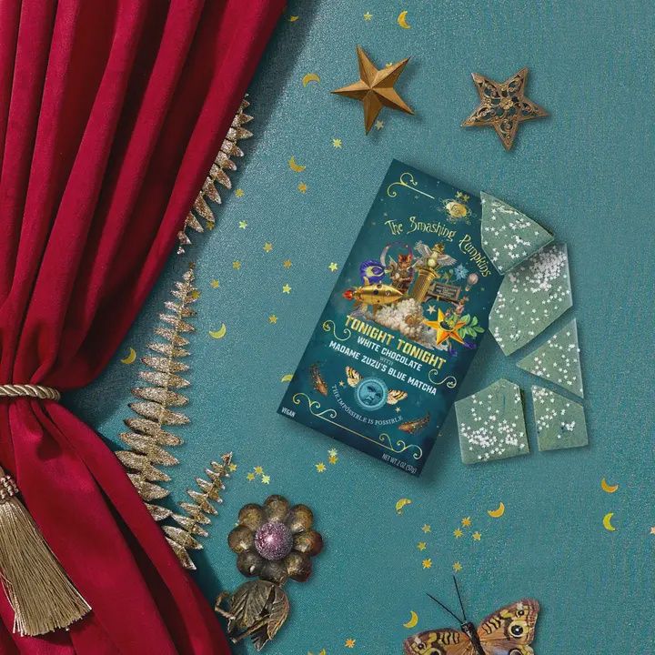 2oz Vosges x Smashing Pumpkins "Tonight Tonight" Matcha White Chocolate Bar