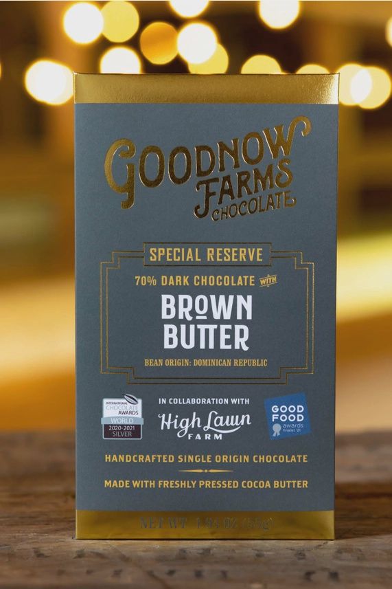 55g Goodnow Farms Chocolate x High Lawn Farm "Special Reserve Brown Butter Craft Chocolate"