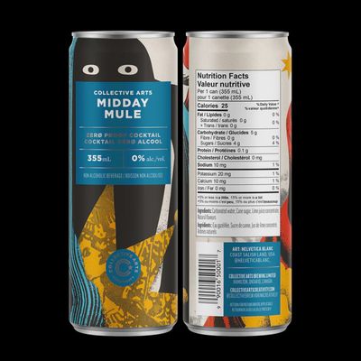 12oz-C Collective Arts "Zero Proof Midday Mule"