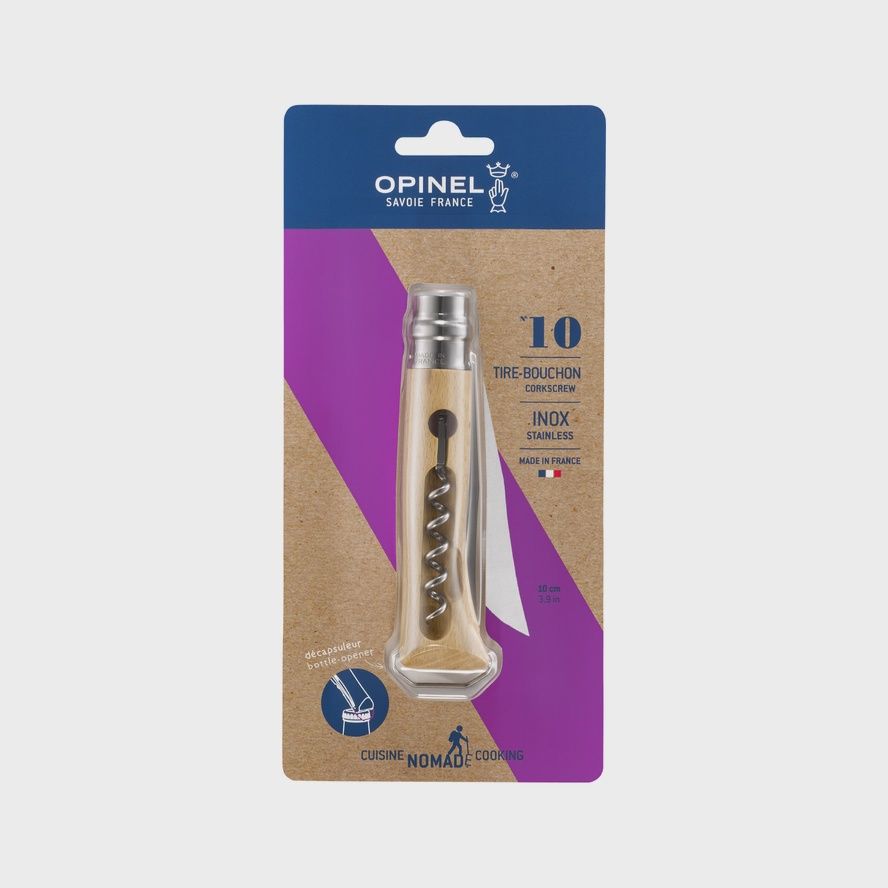 Opinel "No.10" Corkscrew w/ Bottle Opener Knife