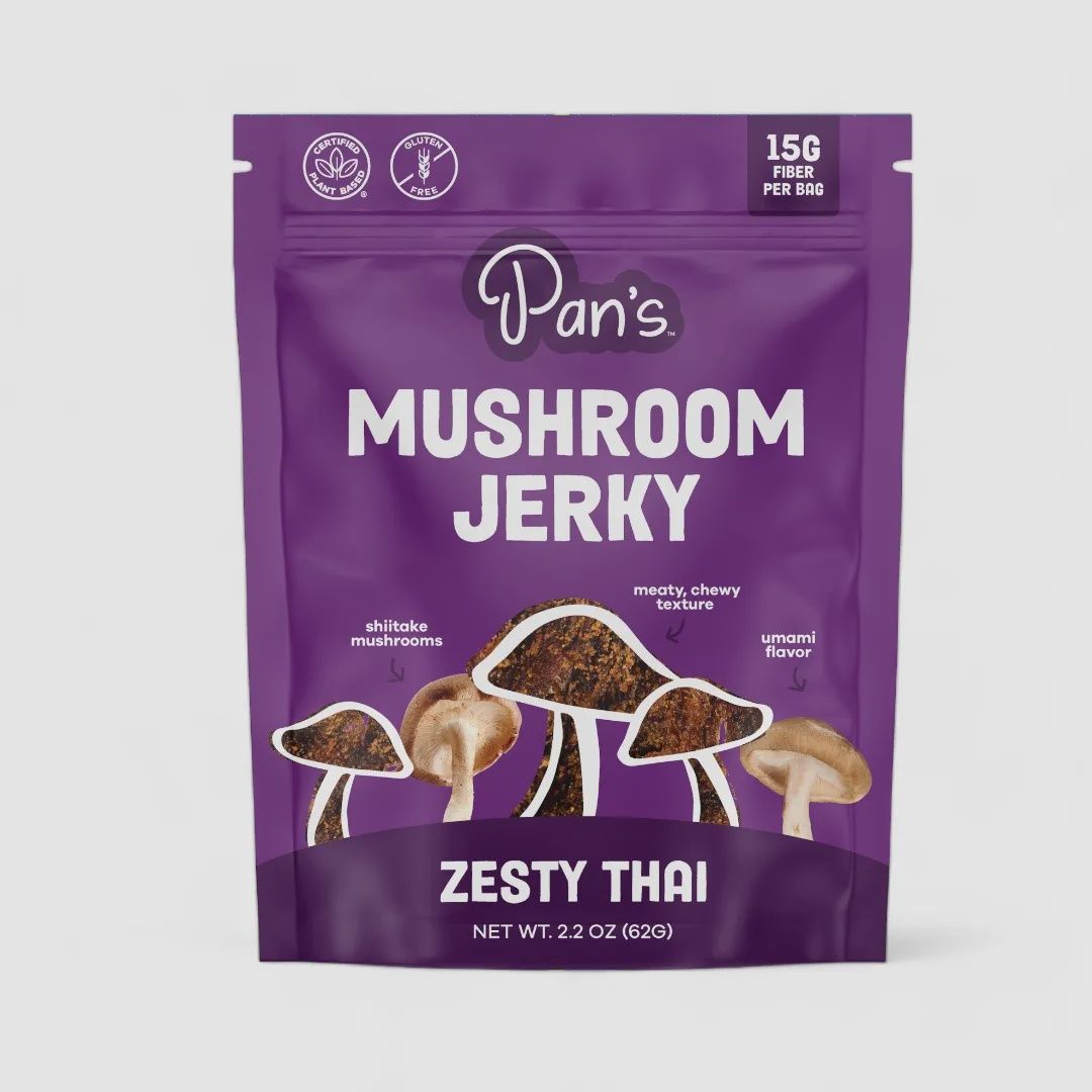 2.2oz Pan's Mushroom Jerky "Zesty Thai"