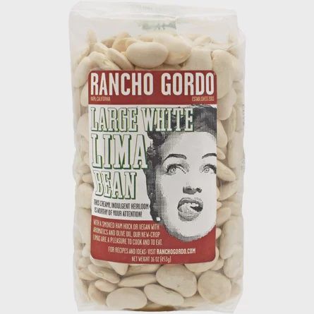 16oz Rancho Gordo "Dried Large White Lima Beans"