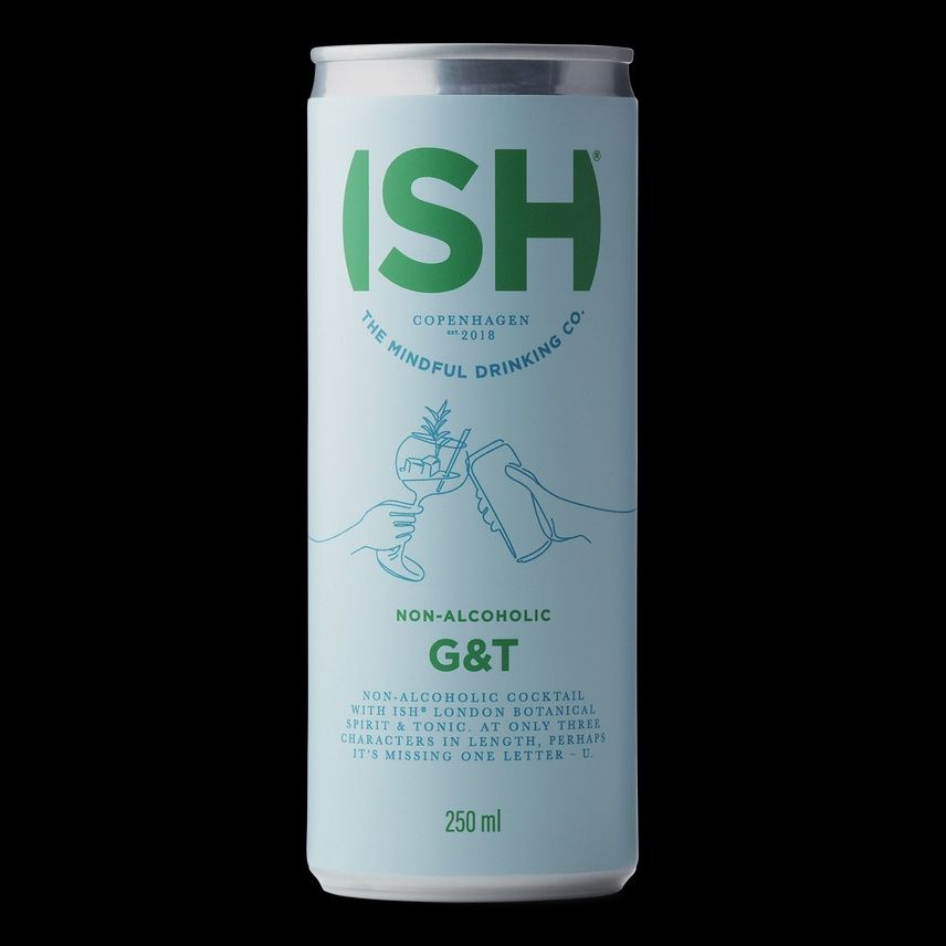 250mL-C ISH "G&amp;T" Non-Alcoholic Gin &amp; Tonic Canned Cocktail