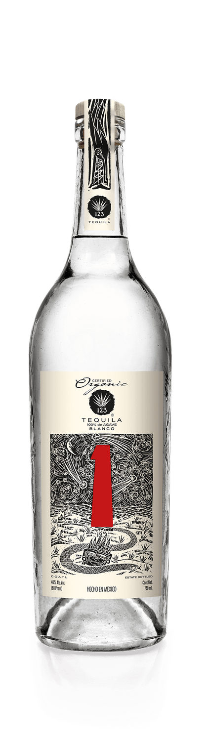 375mL 123 Blanco Tequila