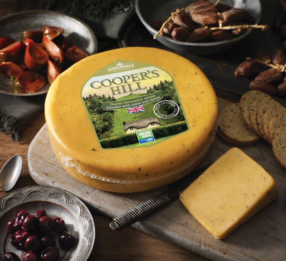 Somerdale "Cooper's Hill Double Gloucester" w/ Chives and Onions"