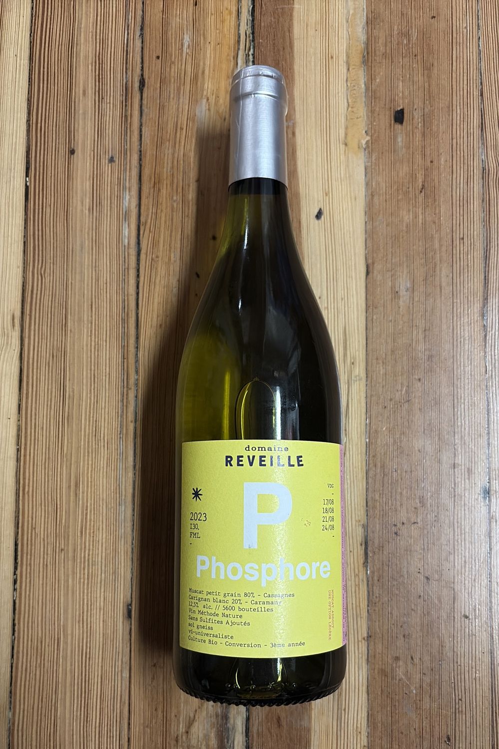 Reveille Phosphore Muscat Blanc 750mL