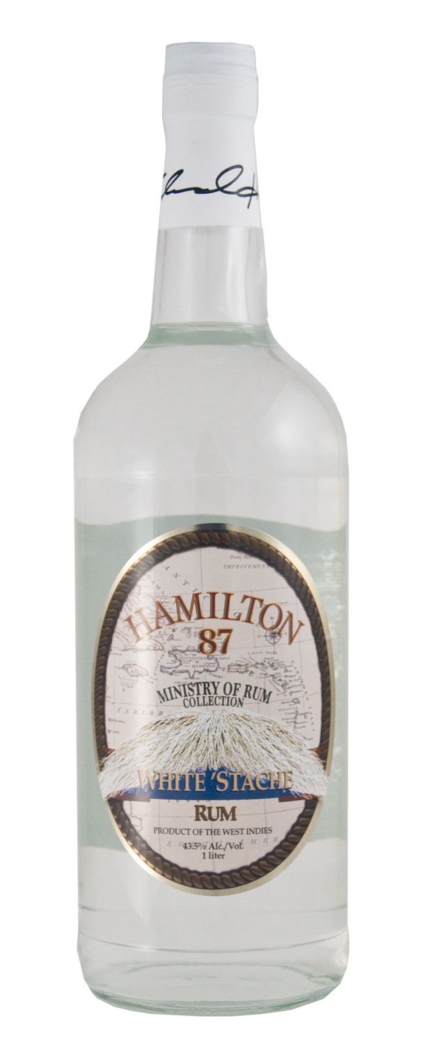 1L Hamilton Rum White 'Stache