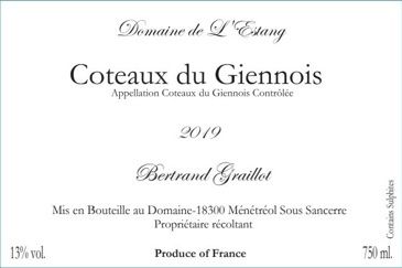 Domaine de L'Estang Coteaux du Giennois Blanc 750mL