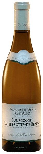 Francoise &amp; Denis Clair Hautes Côtes de Beaune Blanc 750mL