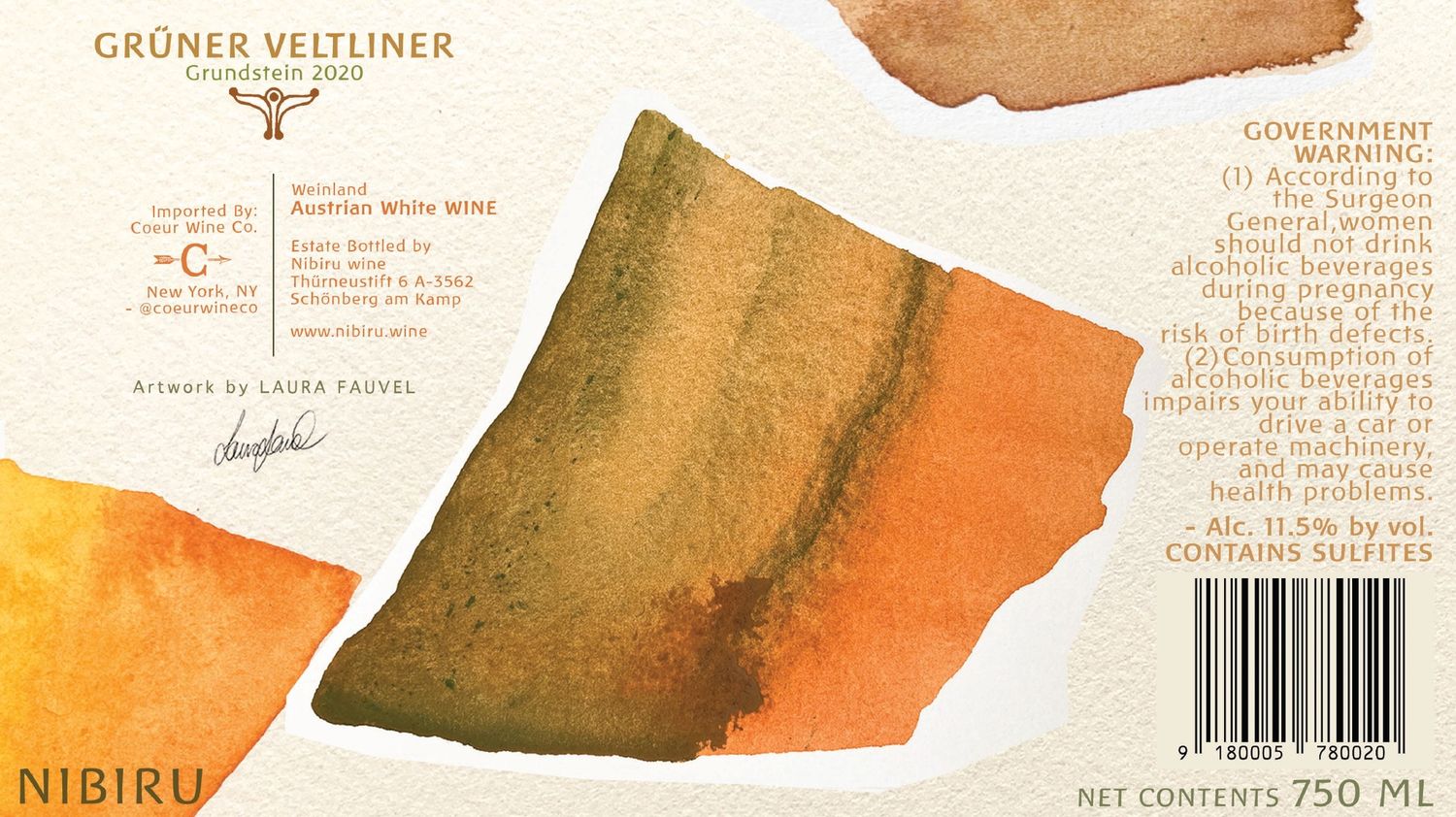 Nibiru Gruner Veltliner Schonberg 750mL