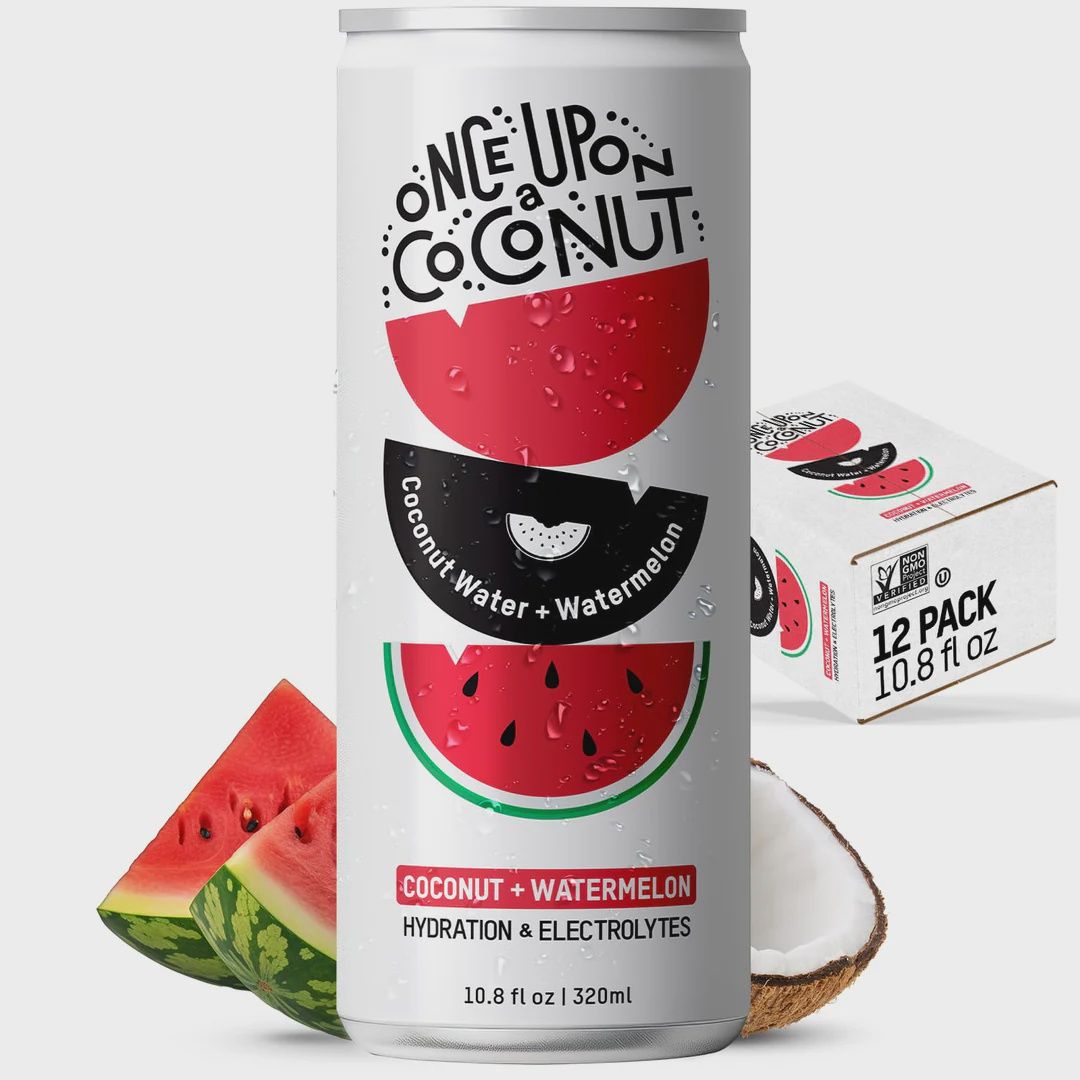 10.8oz-C Once Upon a Coconut "Premium Coconut Water + Watermelon"