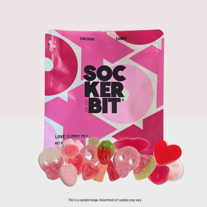 8oz Sockerbit "Love Gummy Mix" Swedish Candy Bag