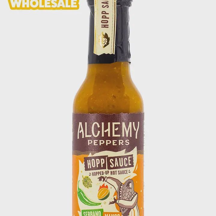 5oz Alchemy Peppers "Mango Serrano Hops" Hopp (Hot) Sauce