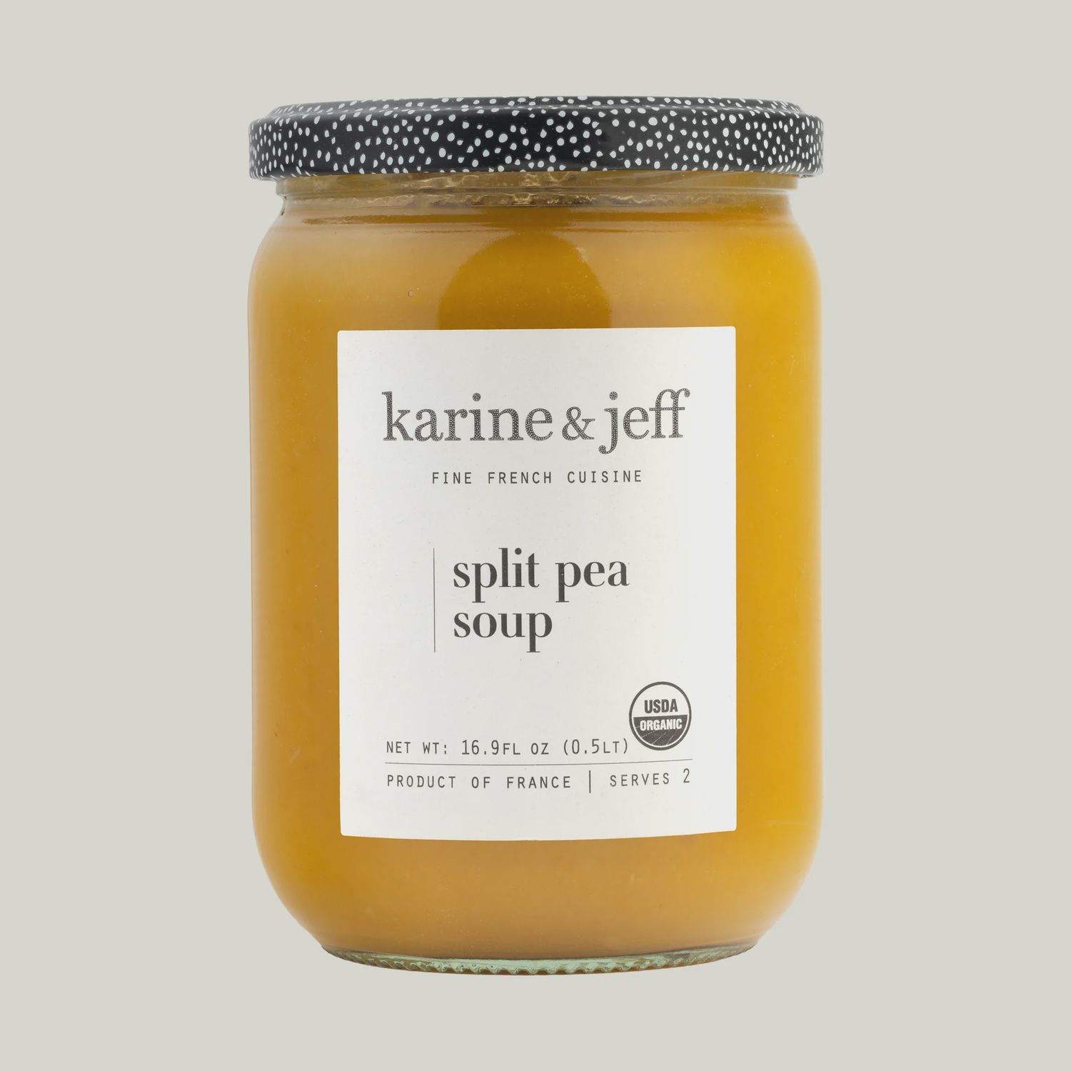 500mL Karine &amp; Jeff "Organic Split Pea Soup"