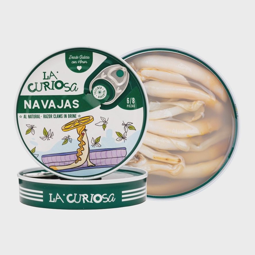 120g La Curiosa "Razor Clams in Brine"