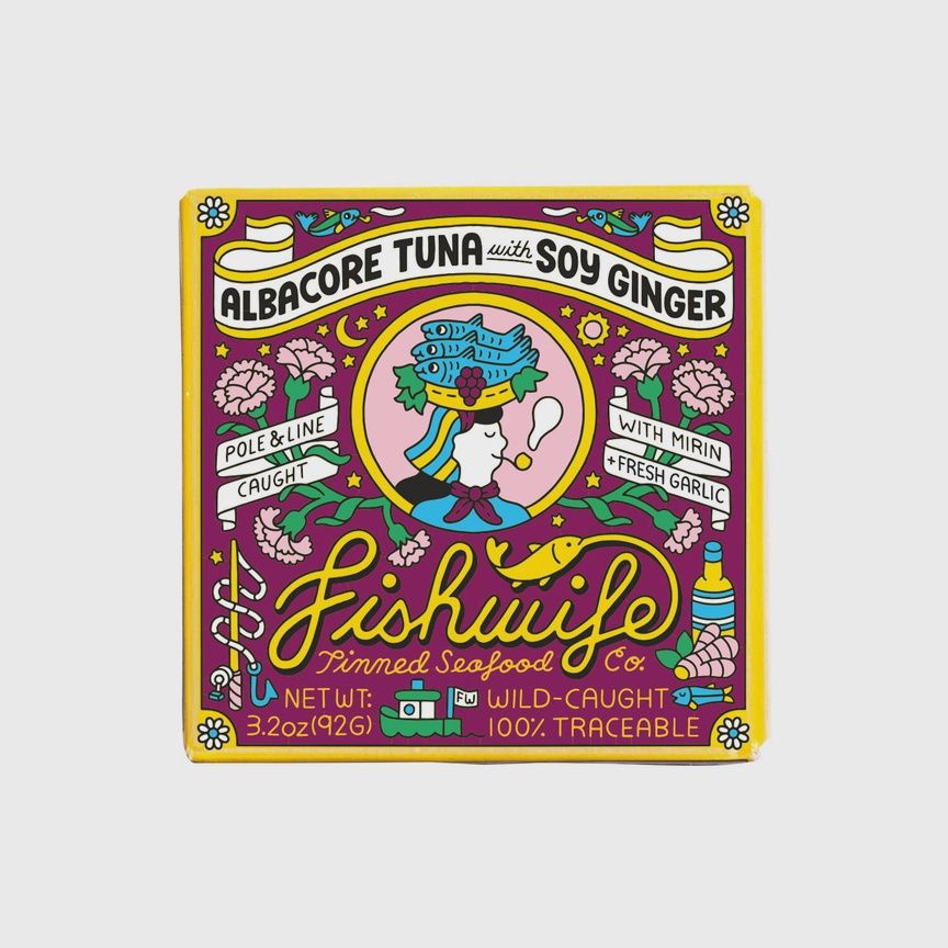 3.2oz Fishwife "Albacore Tuna with Soy Ginger"