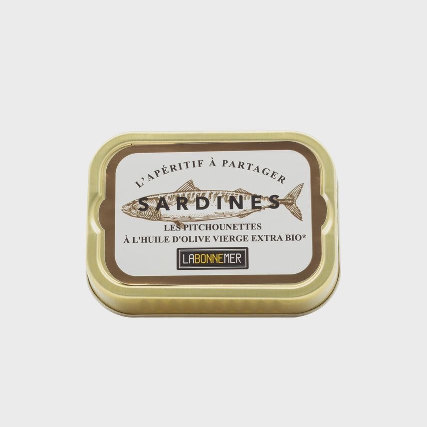 100g La Bonne Mer "Small Sardines in Organic EVOO"