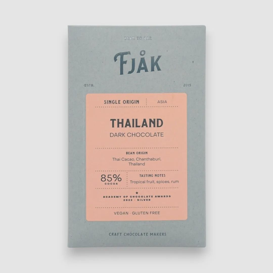 Fjåk "Thailand 85%" Dark Chocolate Bar (Organic)