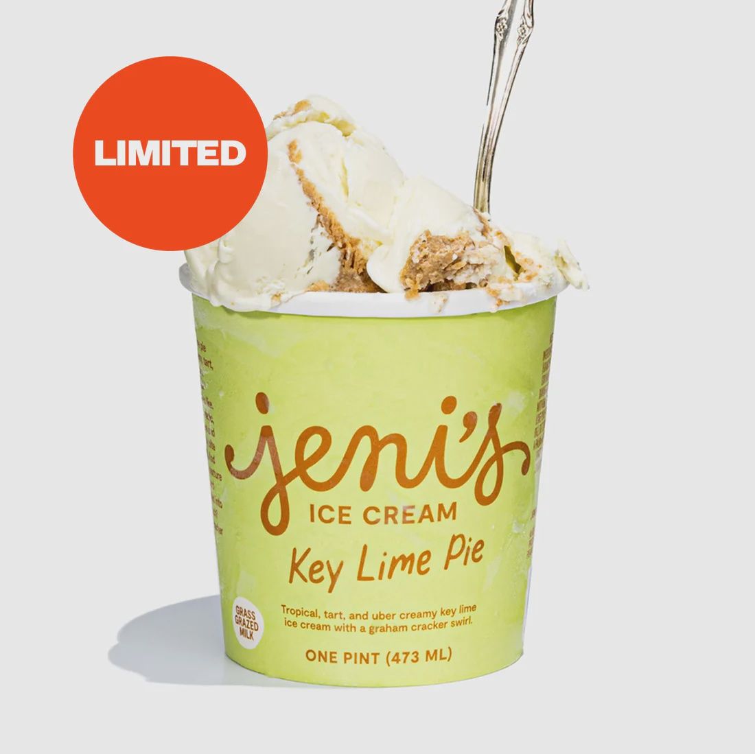 16oz Jeni's Ice Cream "Key Lime Pie"