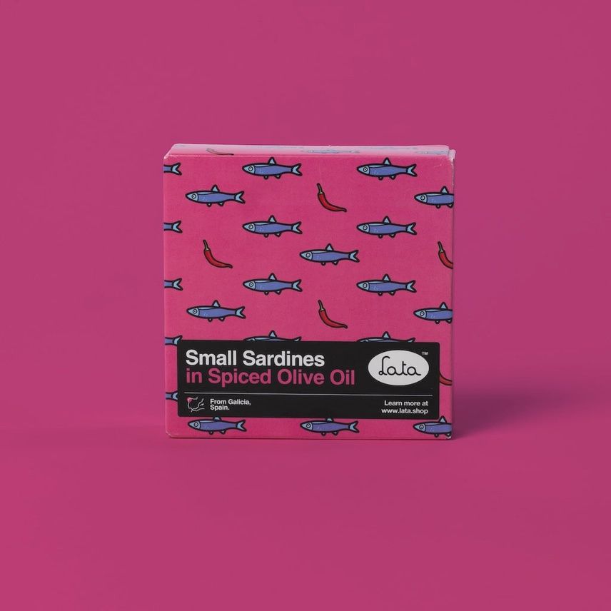 120g Lata "Small Sardines in Spiced Olive Oil"