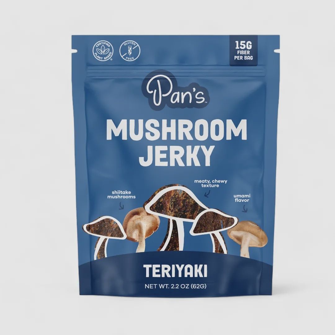 2.2oz Pan's Mushroom Jerky " Teriyaki "