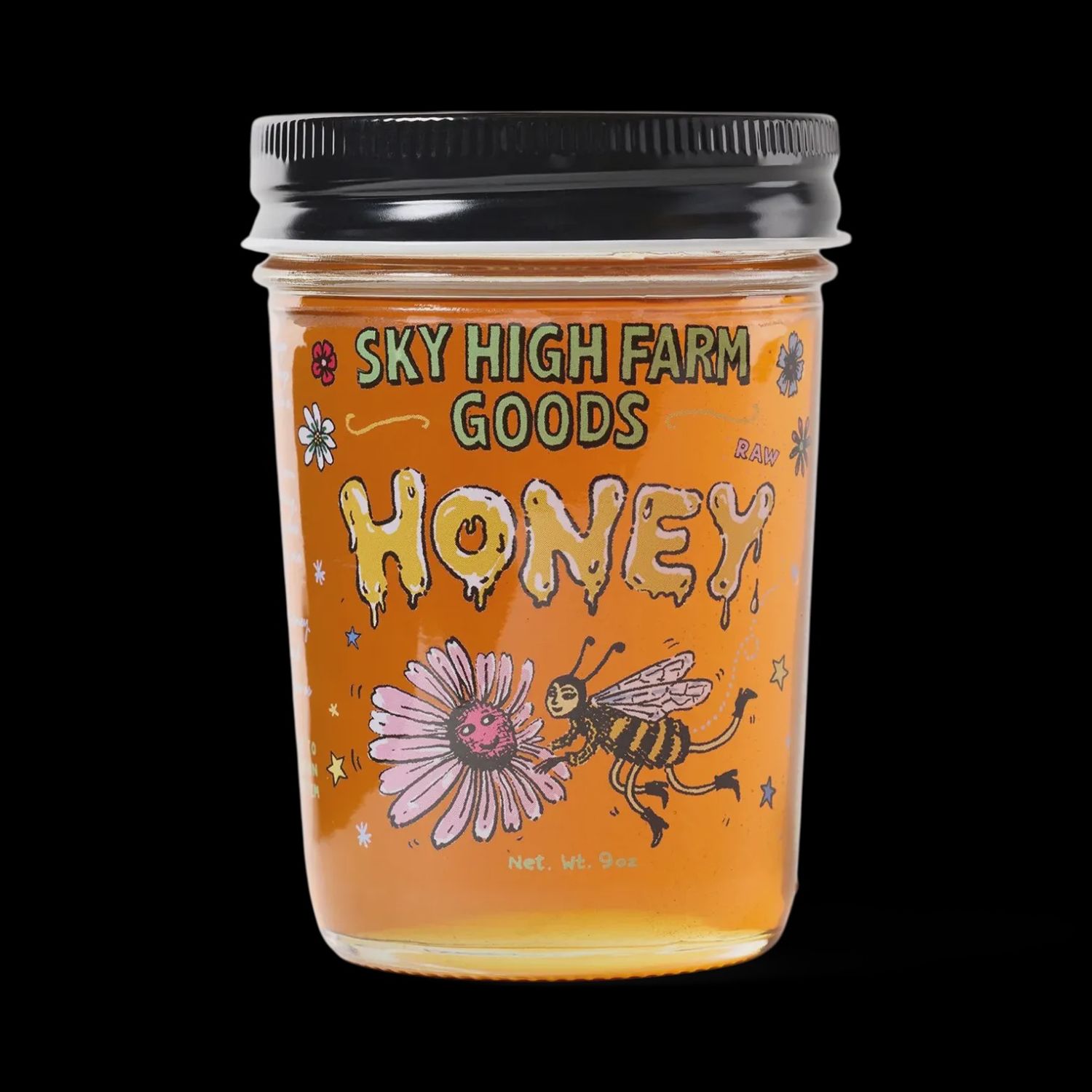 8oz Sky High Farm Goods "Raw Wildflower Honey"