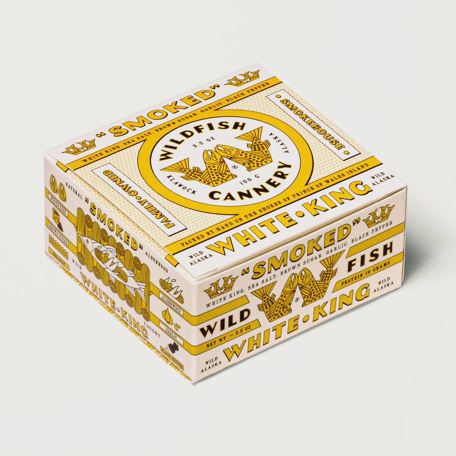 3.5oz Wildfish Cannery "Smoked White King Salmon"