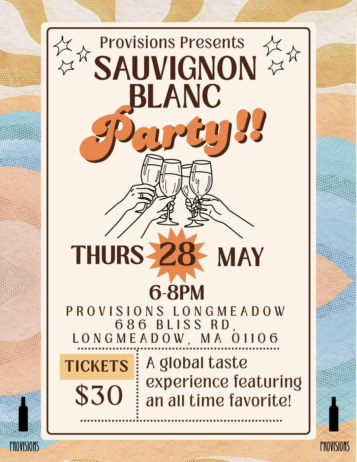 Class Ticket: Sauvignon Blanc PARTAAAY! A Global Tasting Experience - May28th