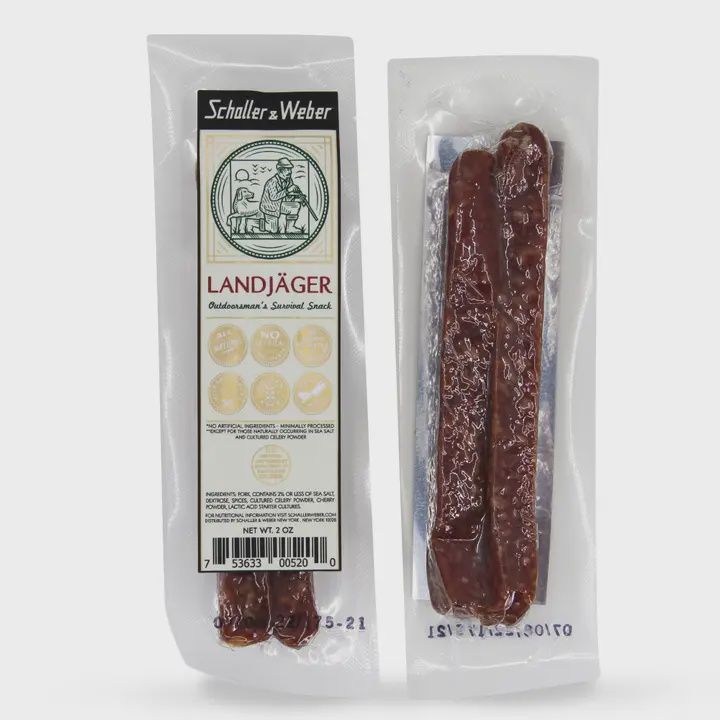2oz Schaller &amp; Weber "Landjäger" 2 Pack