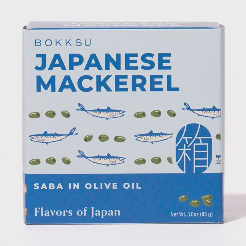 85g Bokksu "Japanese Mackerel" Saba in Olive Oil