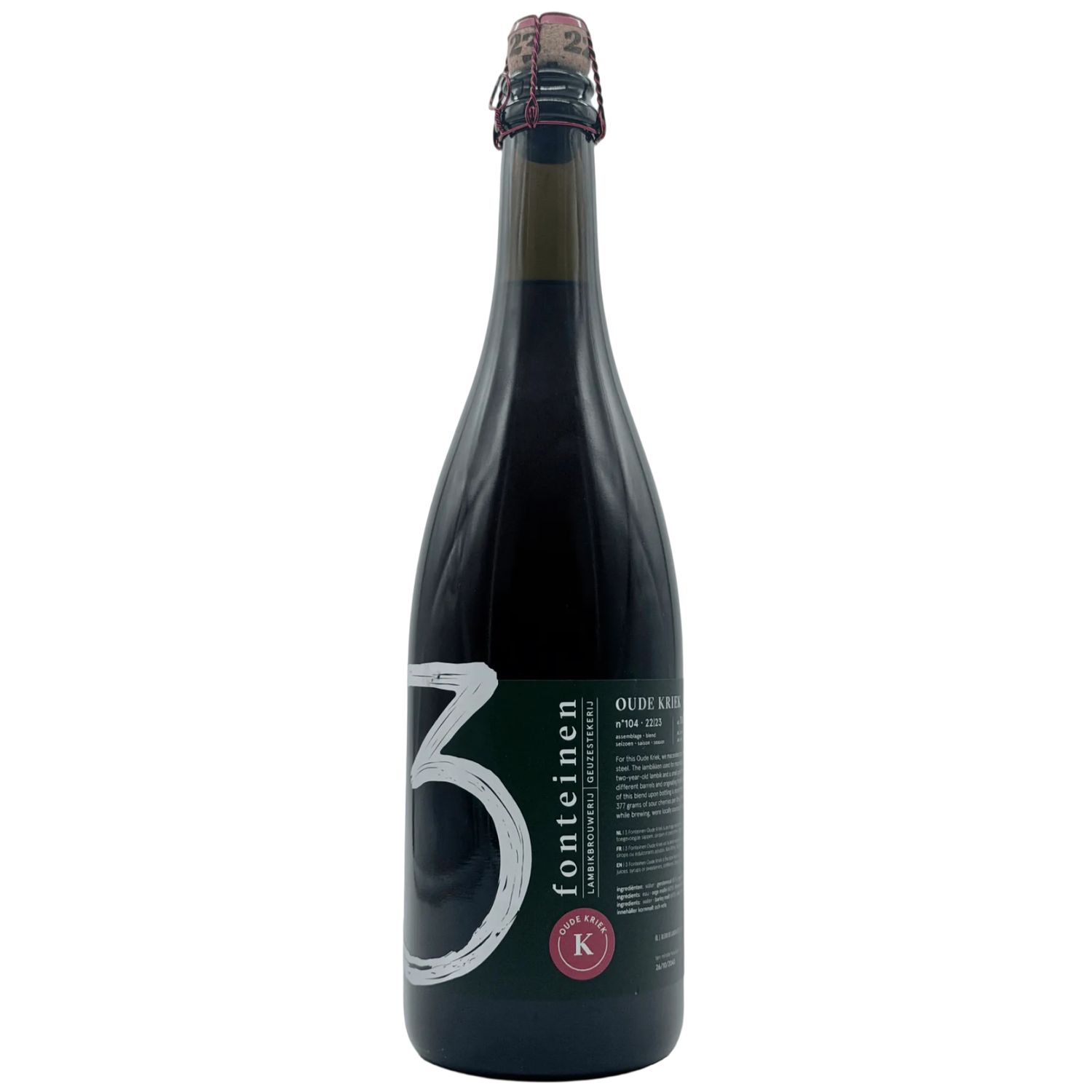 750mL Drie Fonteinen "Oude Kriek" (Pre-Order)