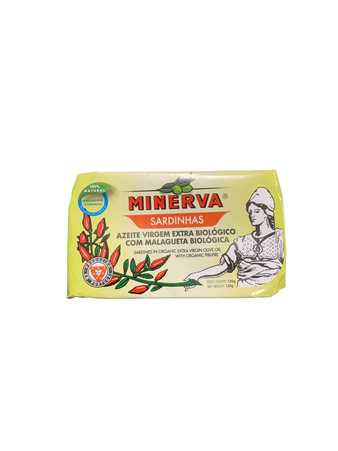 120g Minerva "Sardines in Organic EVOO w/ Organic Piri-Piri"