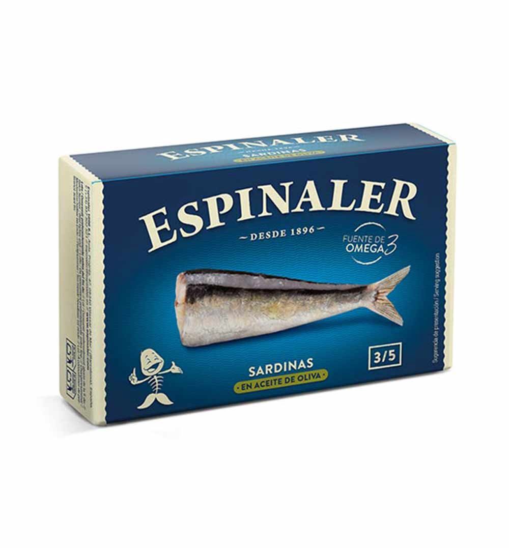 125g Espinaler "Sardines in Olive Oil 3/5" Classic Line